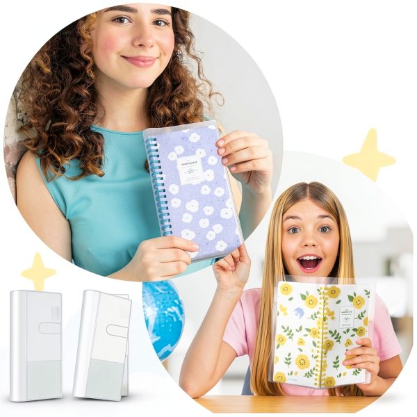 Transparent Notebook Cover Draupnir Model 08017 Clear Plastic 4 Pack-3