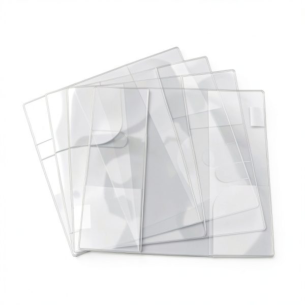 Transparent Notebook Cover Draupnir Model 08017 Clear Plastic 4 Pack-6