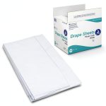 Dynarex Drape Sheets 40x48 White 2-Ply Tissue 100 Pack Exam Drapes-0